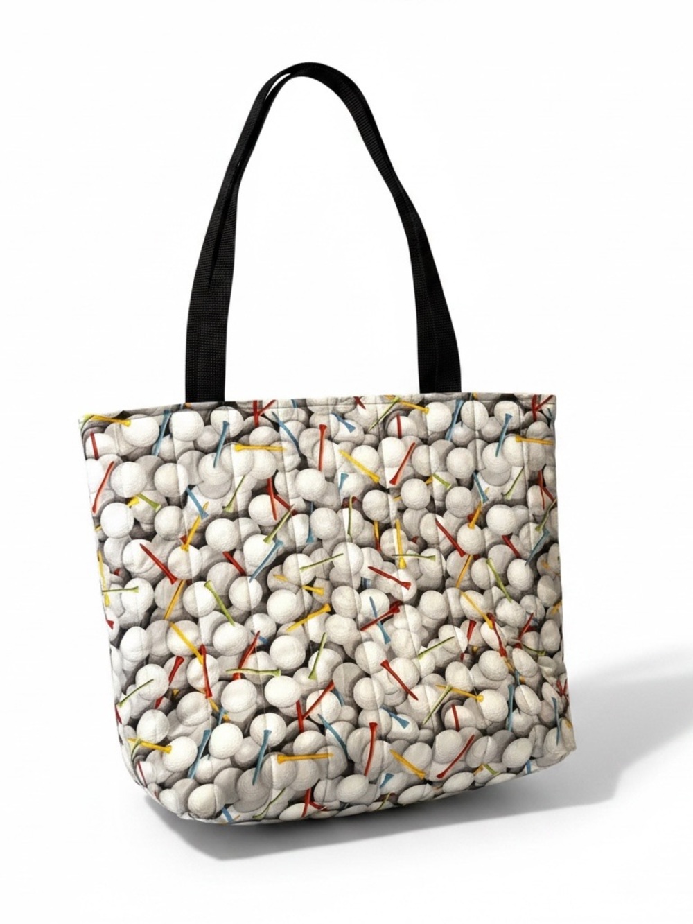 Handmade Womens Large Tote Bag Reusable Washable Golf Themed